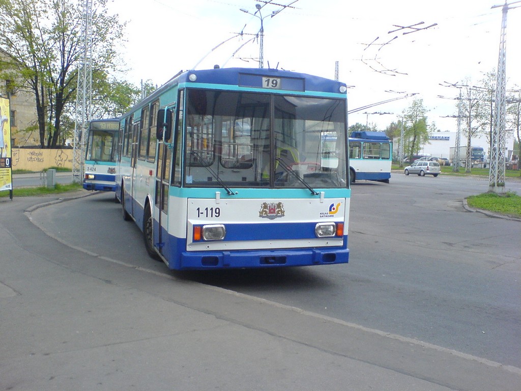 Рига, Škoda 14Tr89/6 № 1-119