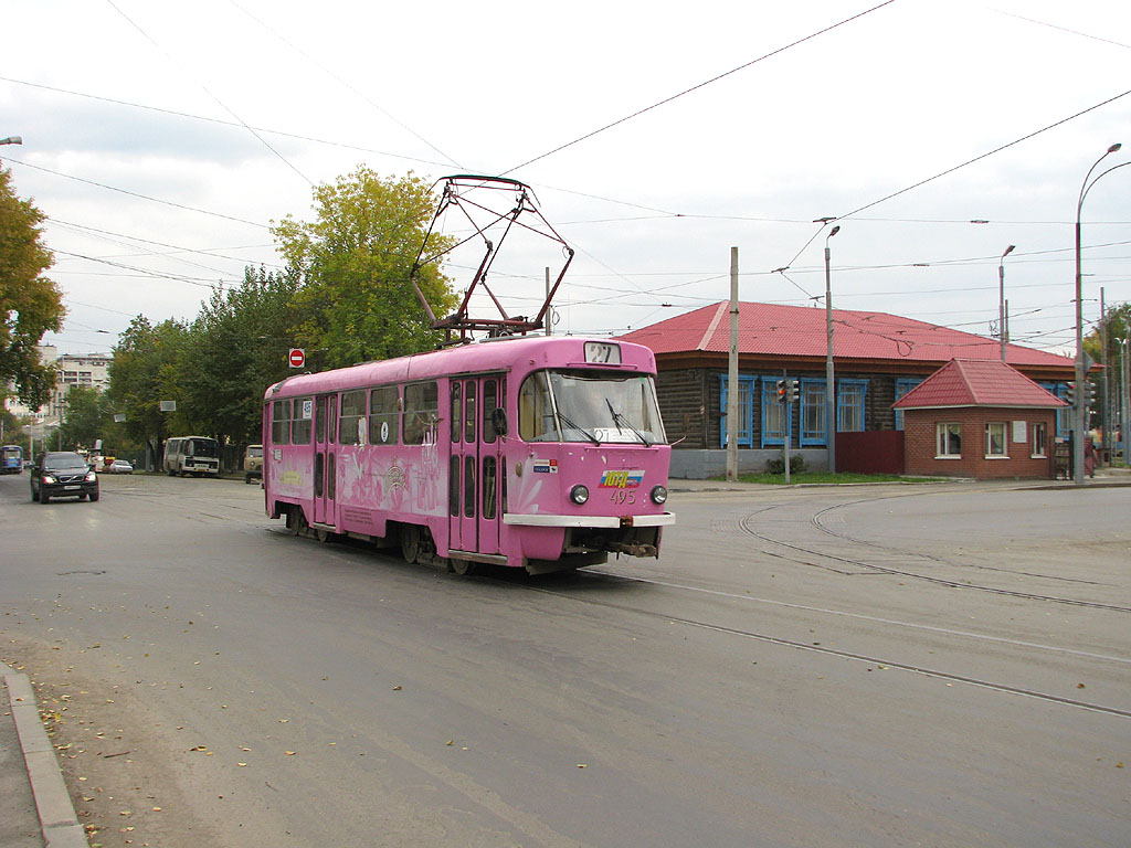 Yekaterinburg, Tatra T3SU (2-door) nr. 495