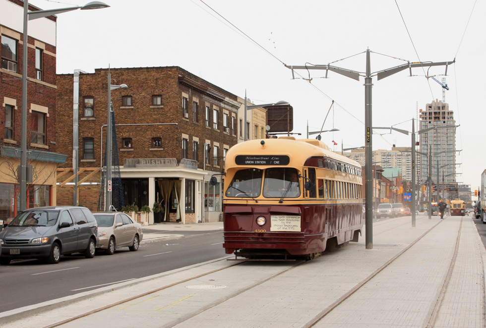 Toronto — Public opening at St. Clair Avenue: Free Vintage Streetcar Ride