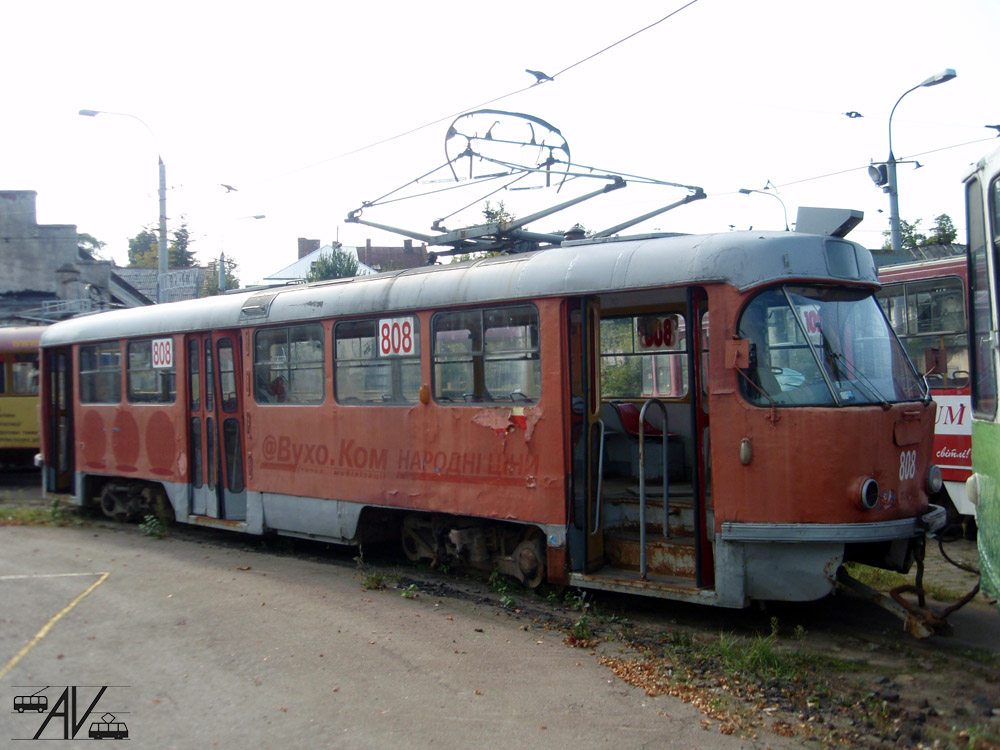 Lviv, Tatra T4SU # 808