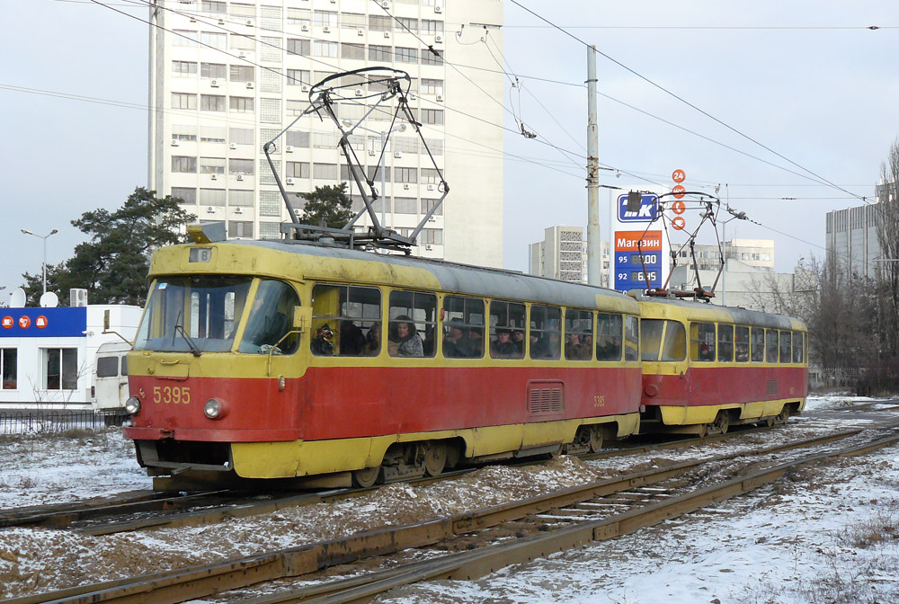 Киев, Tatra T3SU (двухдверная) № 5395