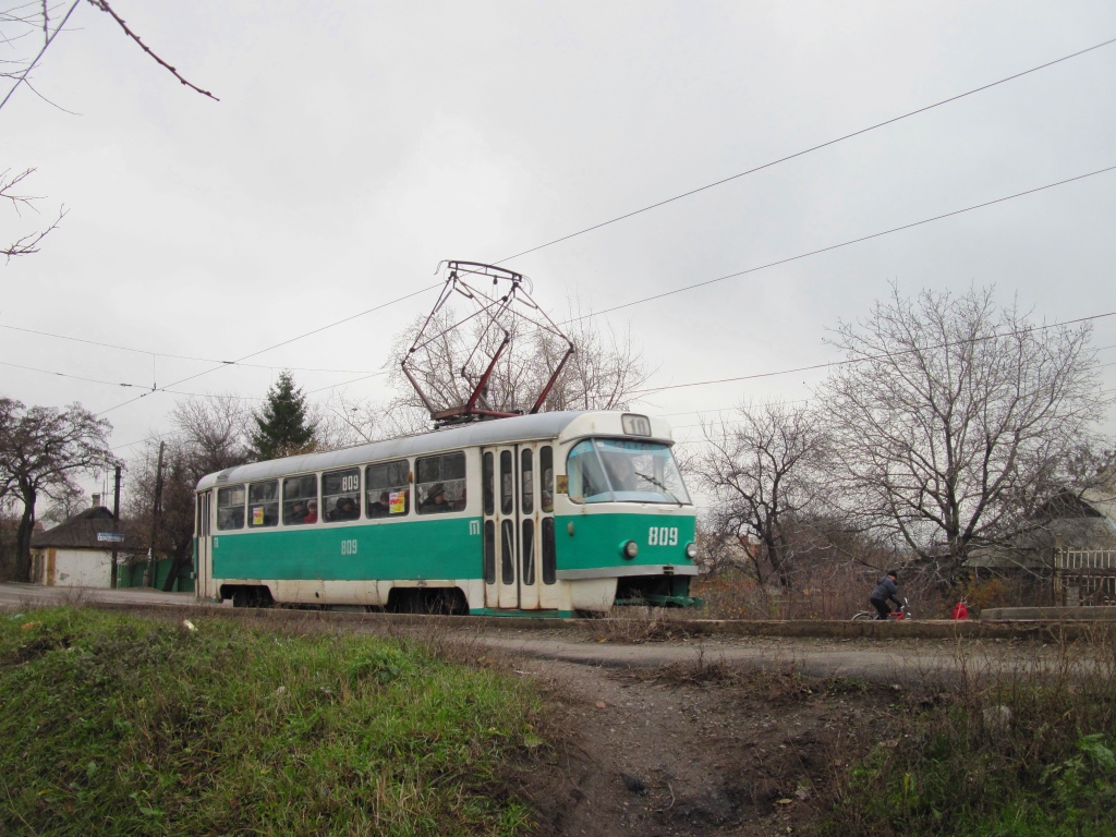 Донецк, Tatra T3SU (двухдверная) № 809