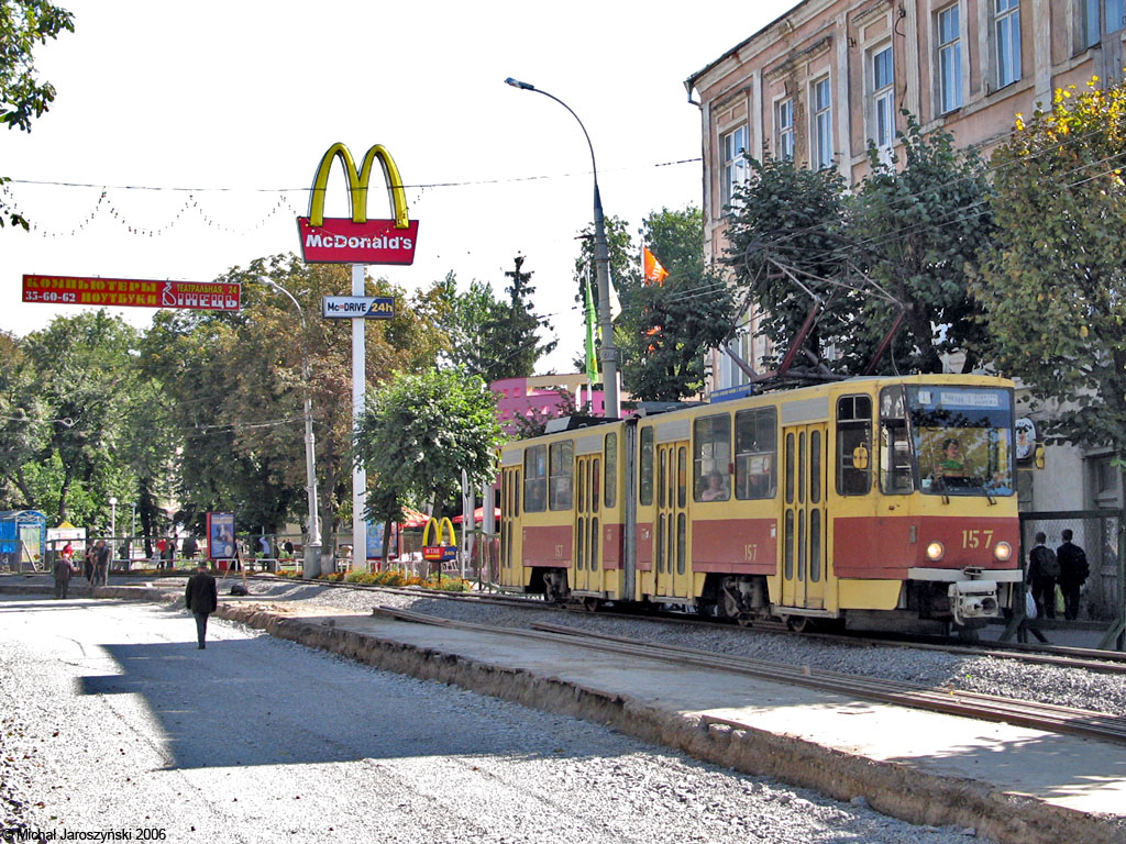 Винница, Tatra KT4SU № 157; Винница — Реконструкция трамвайных путей на улице Соборной