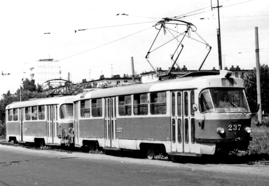 Тверь, Tatra T3SU № 237; Тверь — Старые фотографии (1917—1991); Тверь — Трамвайные конечные станции и кольца