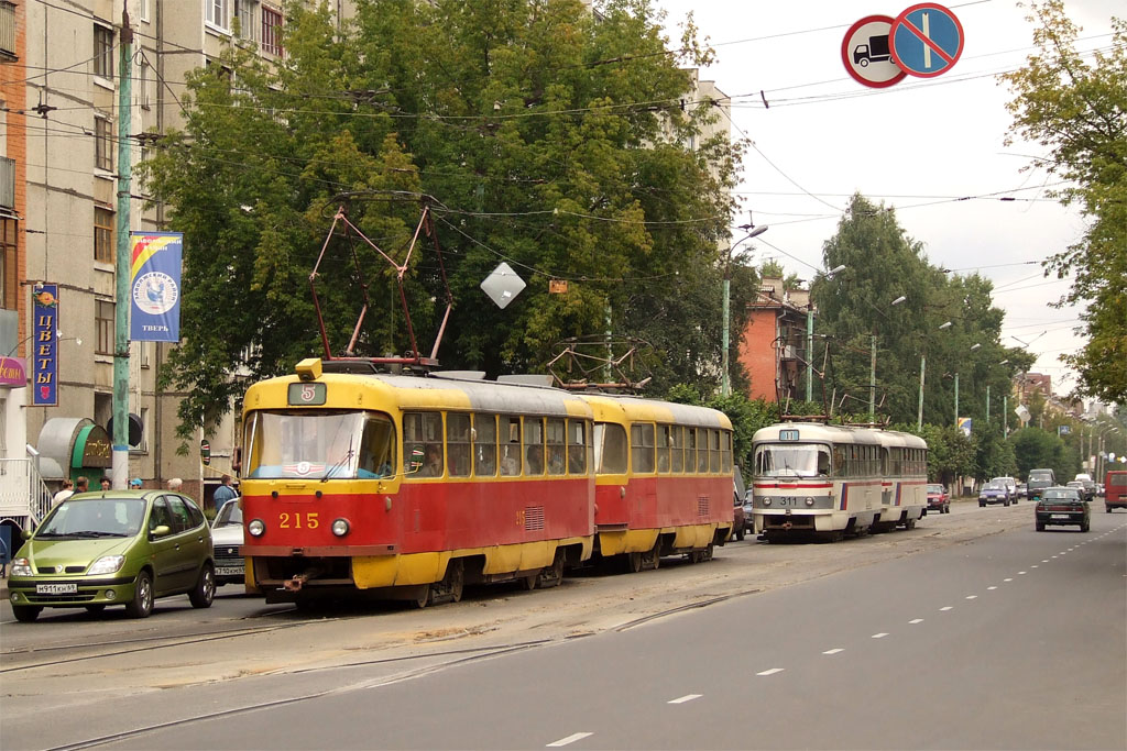 Тверь, Tatra T3SU № 215; Тверь — Тверской трамвай в начале 2000-х гг. (2002 — 2006 гг.)