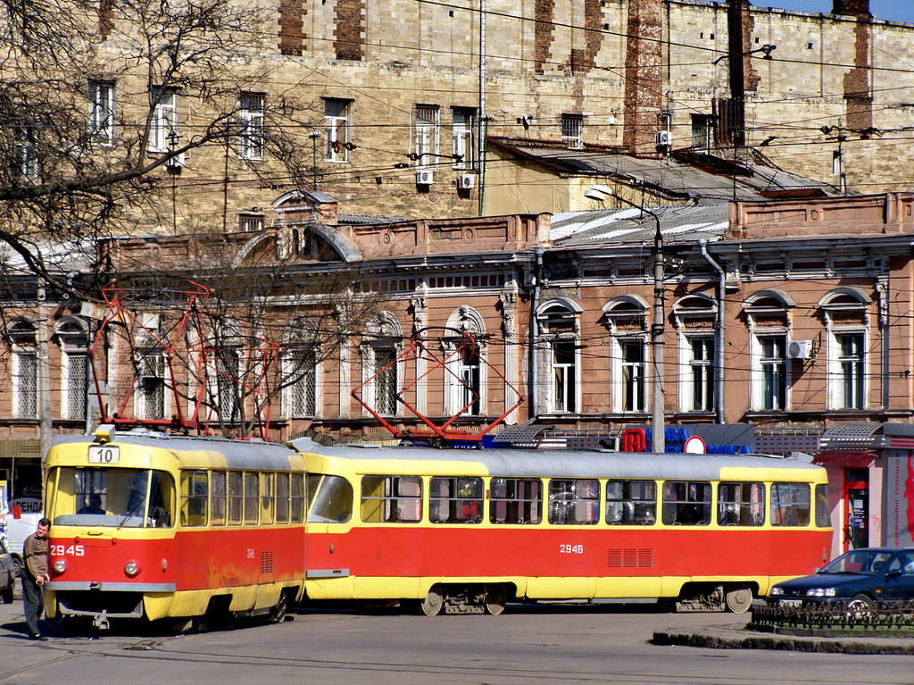 Одесса, Tatra T3SU № 2945; Одесса, Tatra T3SU № 2946
