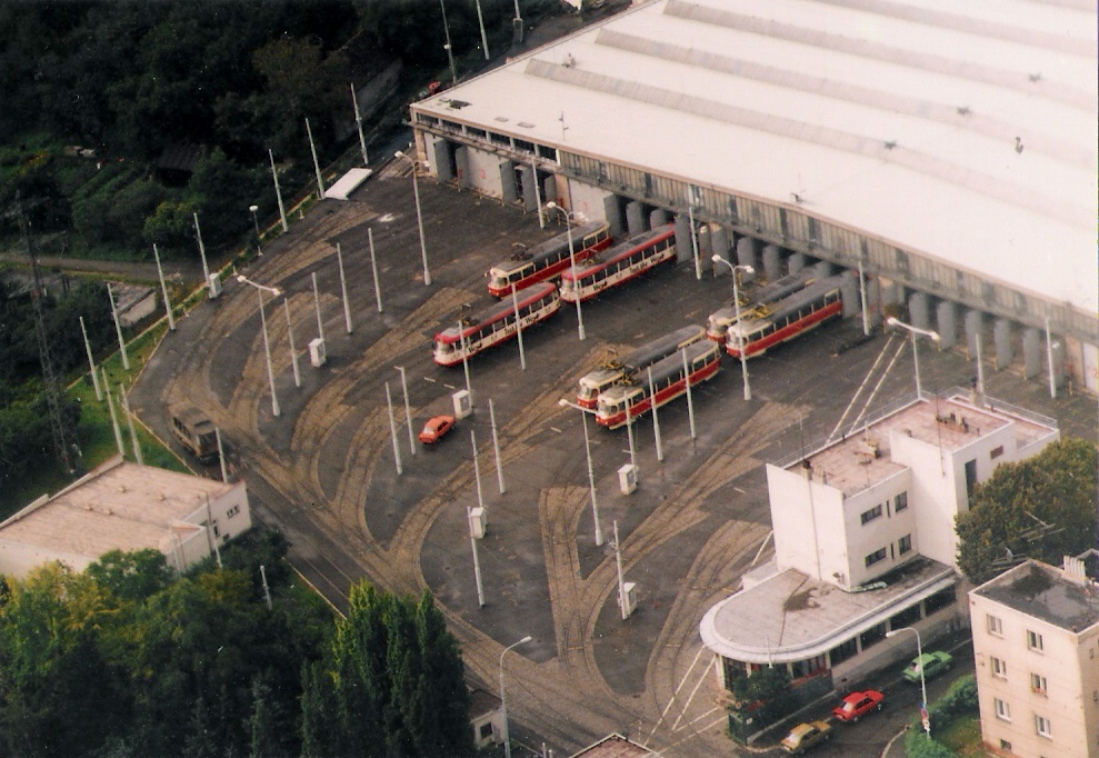 Prag — Tram depots