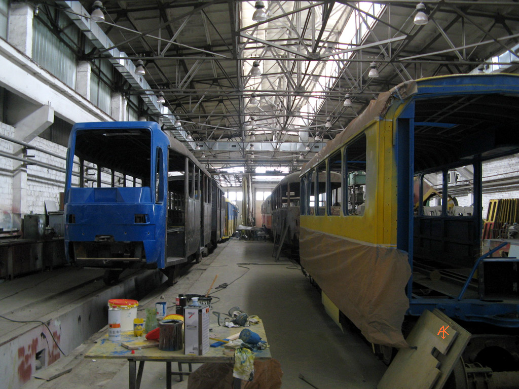 Kijevas, KT3UA nr. 408; Kijevas — Kyiv plant of electric transport. New yard at Kyrylivska str.