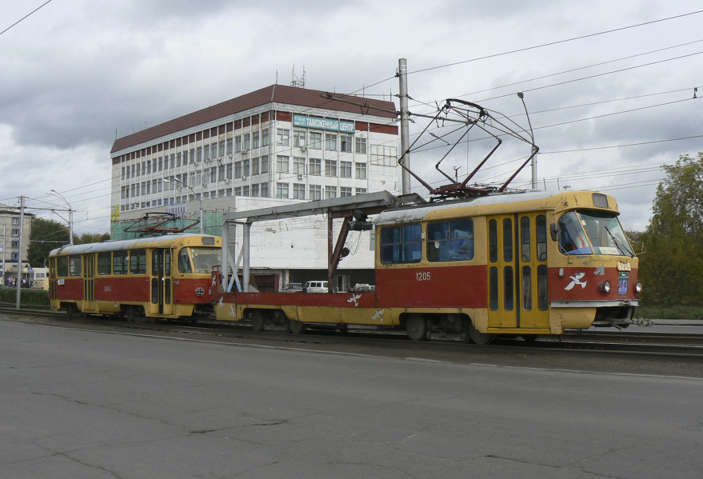 Барнаул, Tatra T3SU (двухдверная) № 1205