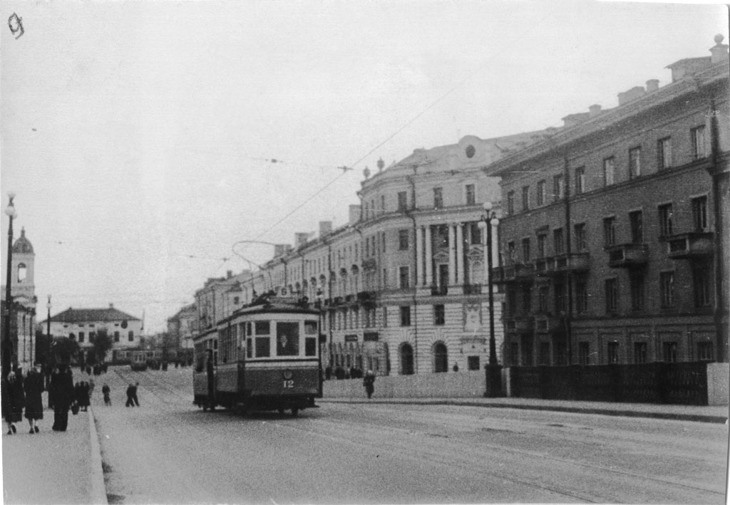 Tver, Kh N°. 12; Tver — Old photos (1917–1991); Tver — Streetcar lines: New Volzhsky Bridge