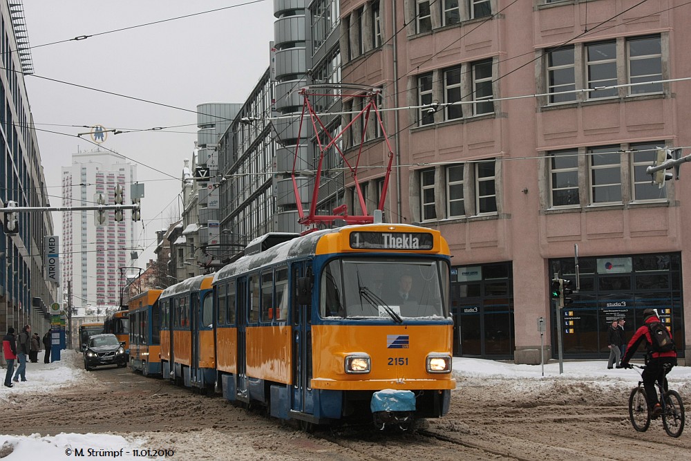 Leipzig, Tatra T4D-M1 № 2151