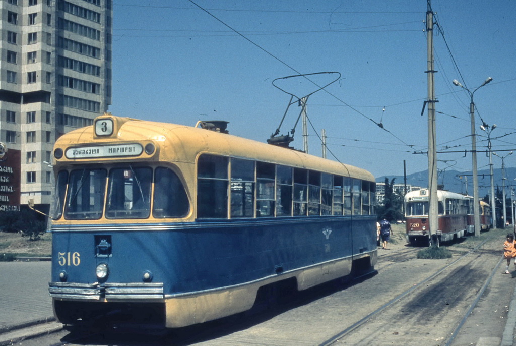 Тбилиси, РВЗ-6М2 № 516; Тбилиси — Старые фотографии и открытки — трамвай
