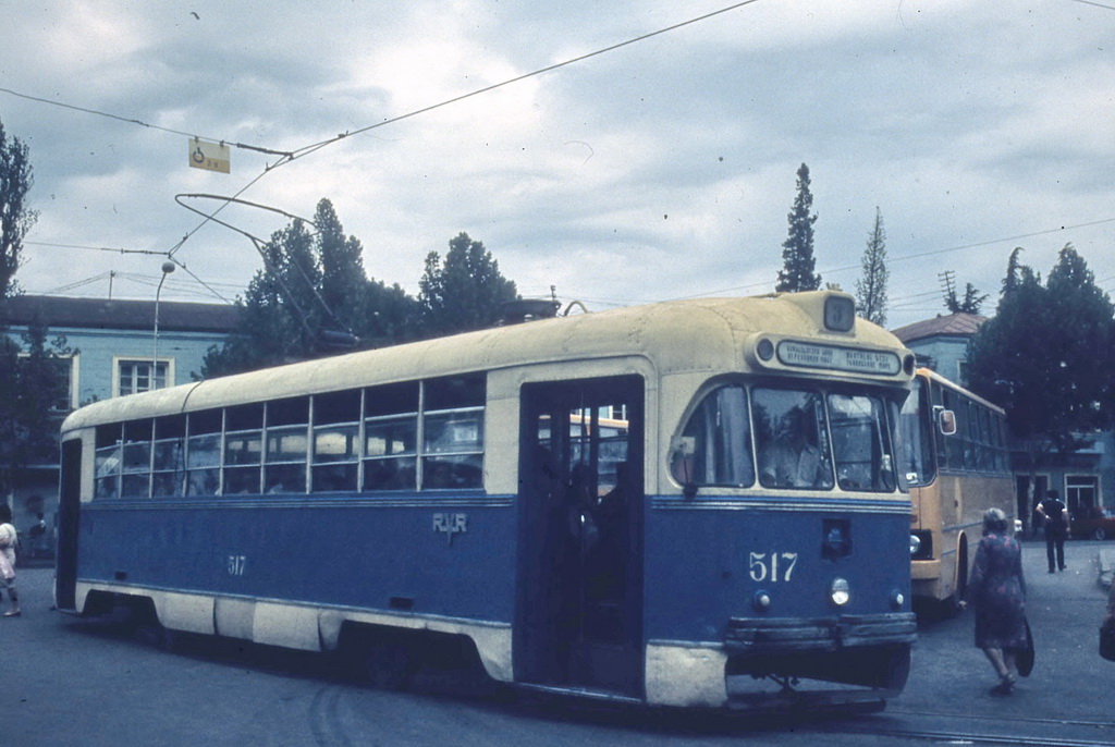 Тбилиси, РВЗ-6М2 № 517; Тбилиси — Старые фотографии и открытки — трамвай