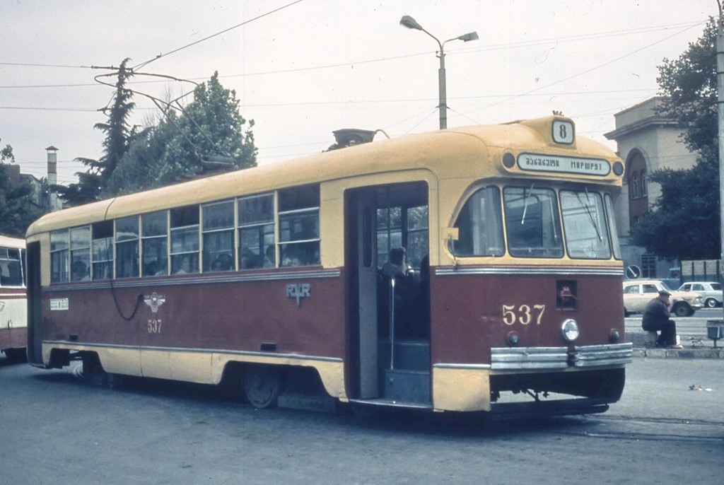 Tbilisi, RVZ-6M2 # 537; Tbilisi — Old photos and postcards — tramway