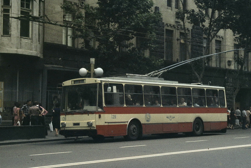 Тбилиси, Škoda 14Tr04 № 139; Тбилиси — Старые фотографии и открытки — троллейбус