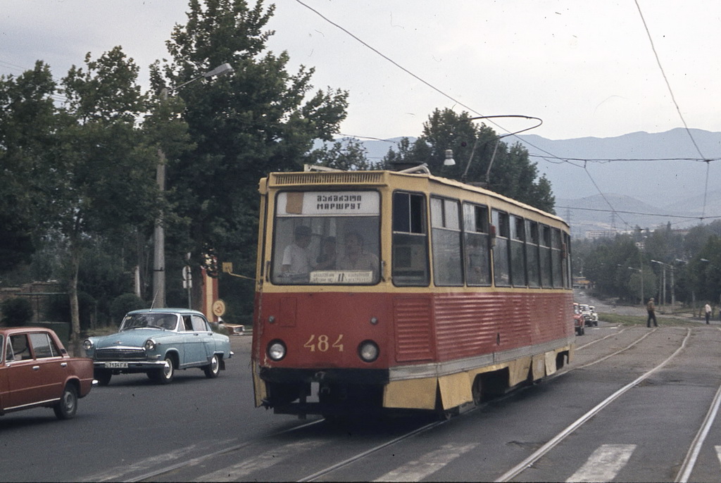 Тбилиси, 71-605 (КТМ-5М3) № 484; Тбилиси — Старые фотографии и открытки — трамвай