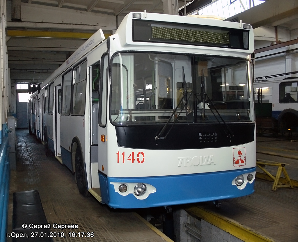 Oryol, ZiU-682G-016.05 nr. 1140; Oryol — Trolleybus depot