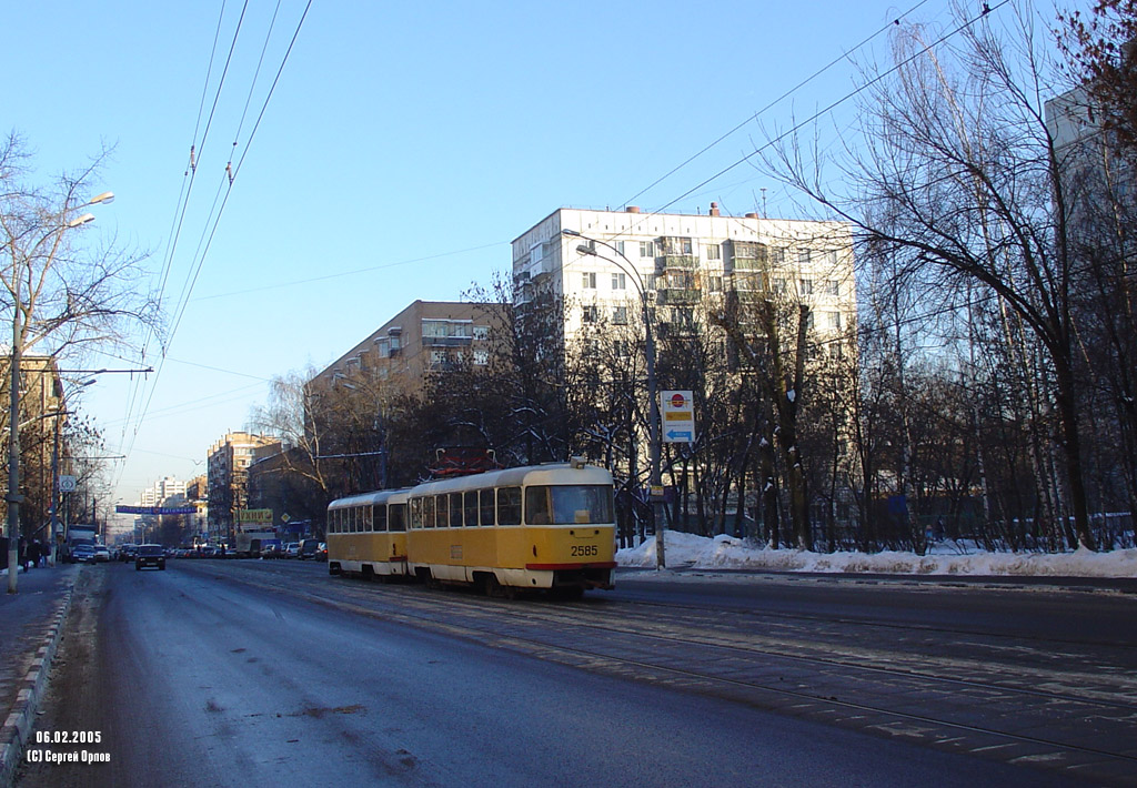 Москва, Tatra T3SU № 2585