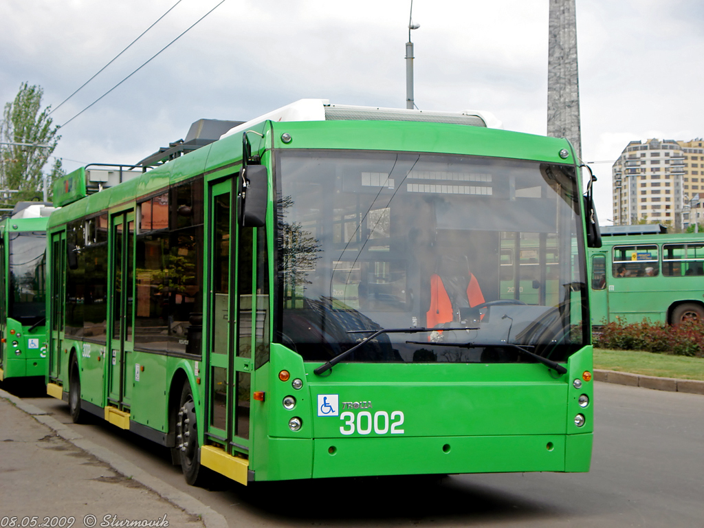 Одесса, Тролза-5265.00 «Мегаполис» № 3002; Одесса — 08.05.2009 — Презентация троллейбусов Тролза-5265 «Мегаполис»