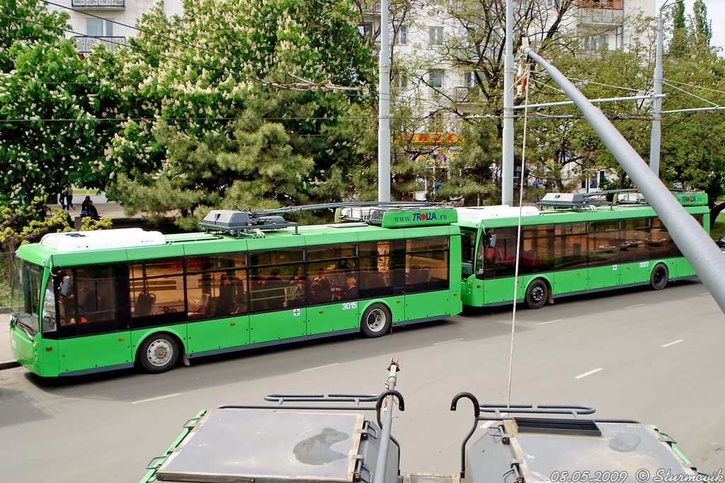Odesa, Trolza-5265.00 “Megapolis” nr. 3015; Odesa — 08.05.2009 —  Trolza-5265 „Megapolis“ Presentation; Odesa — New Trolleybuses
