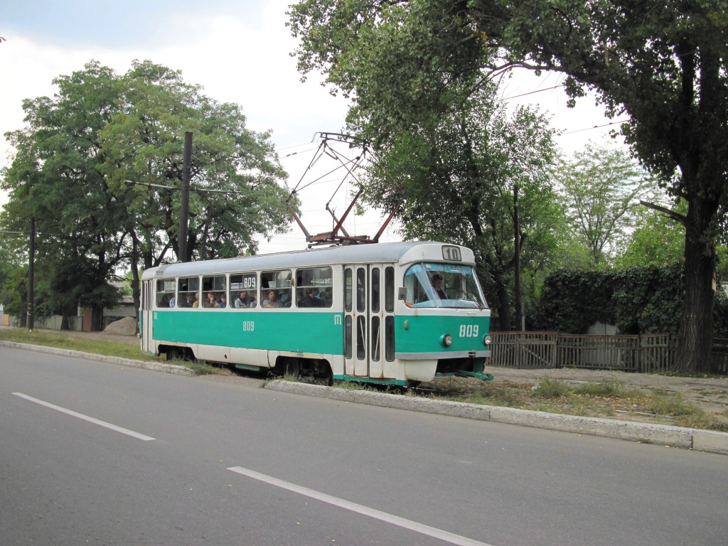 Донецк, Tatra T3SU (двухдверная) № 809