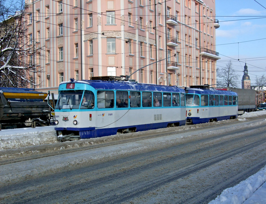 Riga, Tatra T3A č. 51691