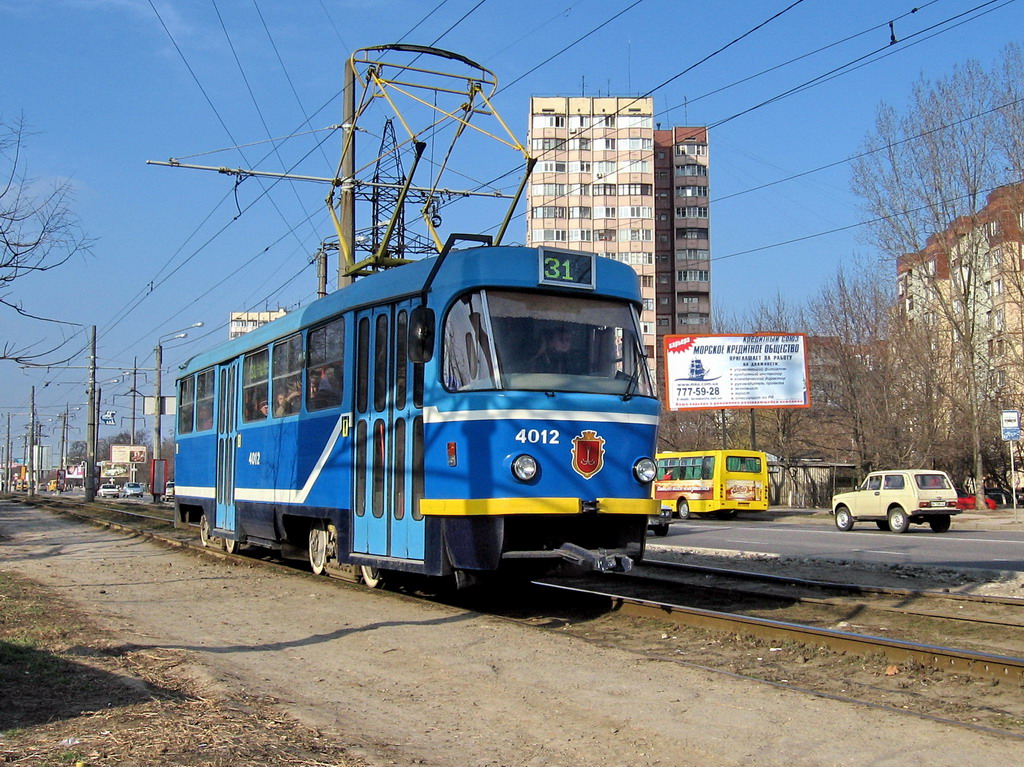 Одесса, Tatra T3R.P № 4012