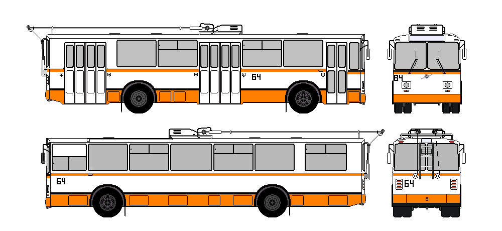 Оренбург — Схемы окраски троллейбусов