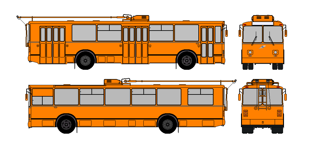 Оренбург — Схемы окраски троллейбусов