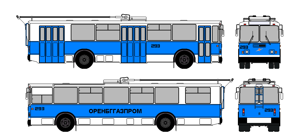 Orenburg — Trolleybus paint schemes
