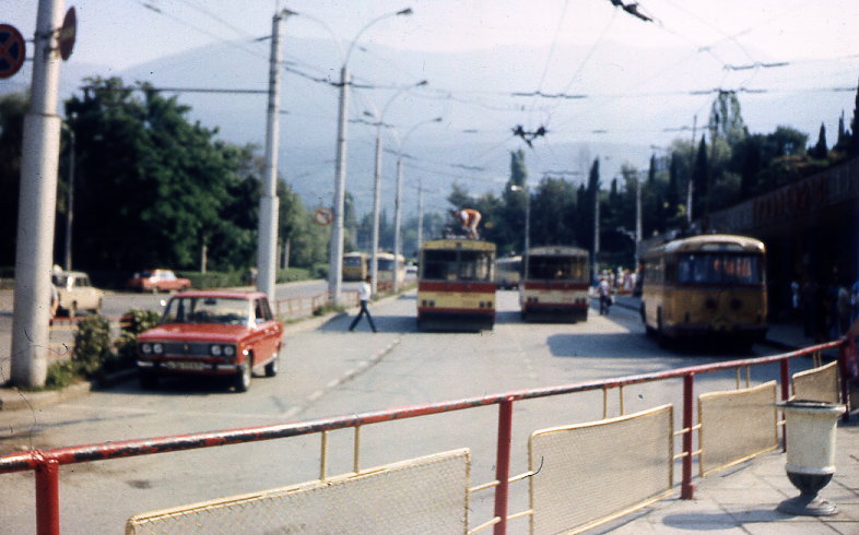 Крымский троллейбус — Исторические фотографии (1959 — 2000); Крымский троллейбус — Конечные станции и разворотные кольца