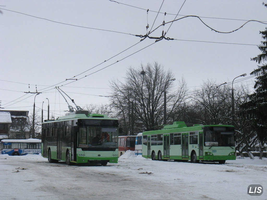 Crimean trolleybus, Bogdan T70115 № 310; Lutsk, Bogdan E231 № 209; Lutsk — New Bogdan trolleybuses