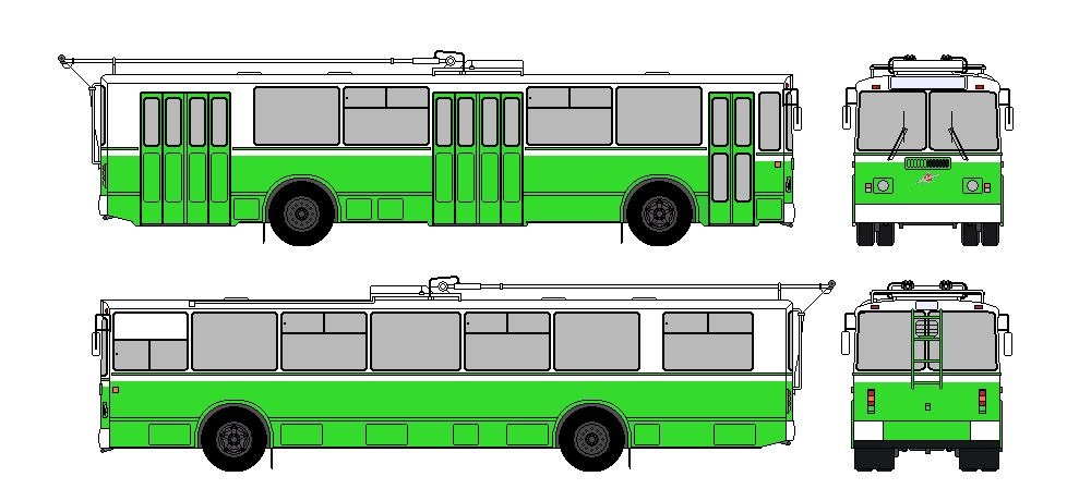 Orenburg — Trolleybus paint schemes