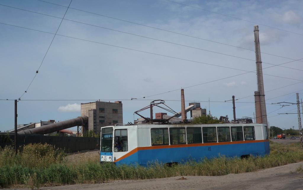 Темиртау, 71-608К № 45; Темиртау — Трамвайные линии и инфраструктура