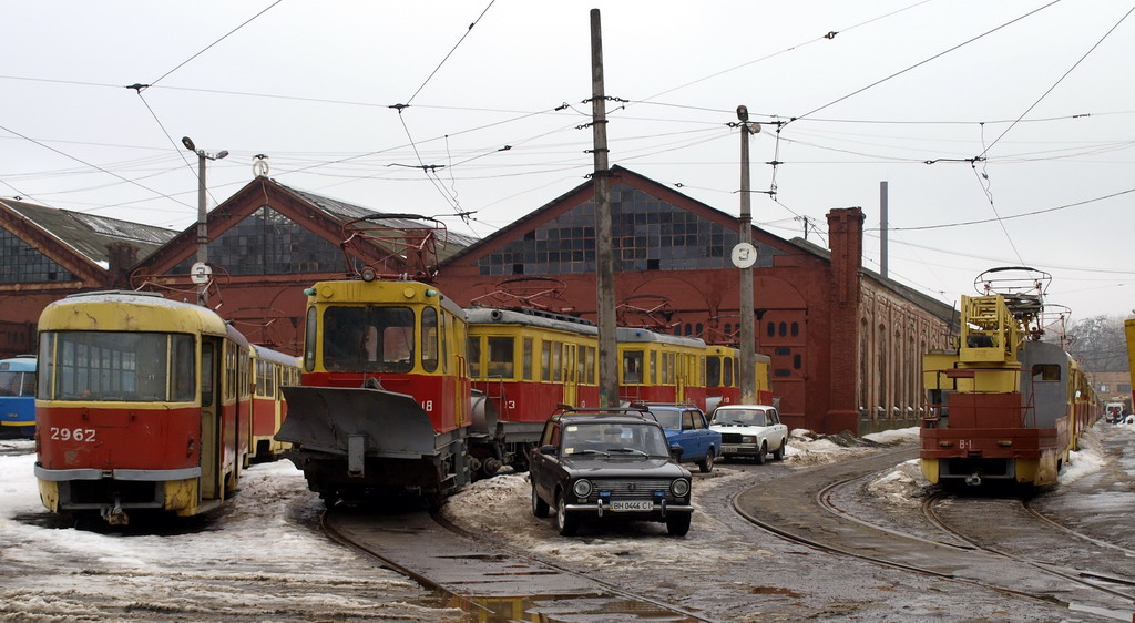 Odessza, Tatra T3SU — 2962; Odessza, GS-4 — 18; Odessza, GS-4 (GVRZ) — 13; Odessza, Tatra T3SU (2-door) — В-1; Odessza — Tramway Depot #1 & ORZET