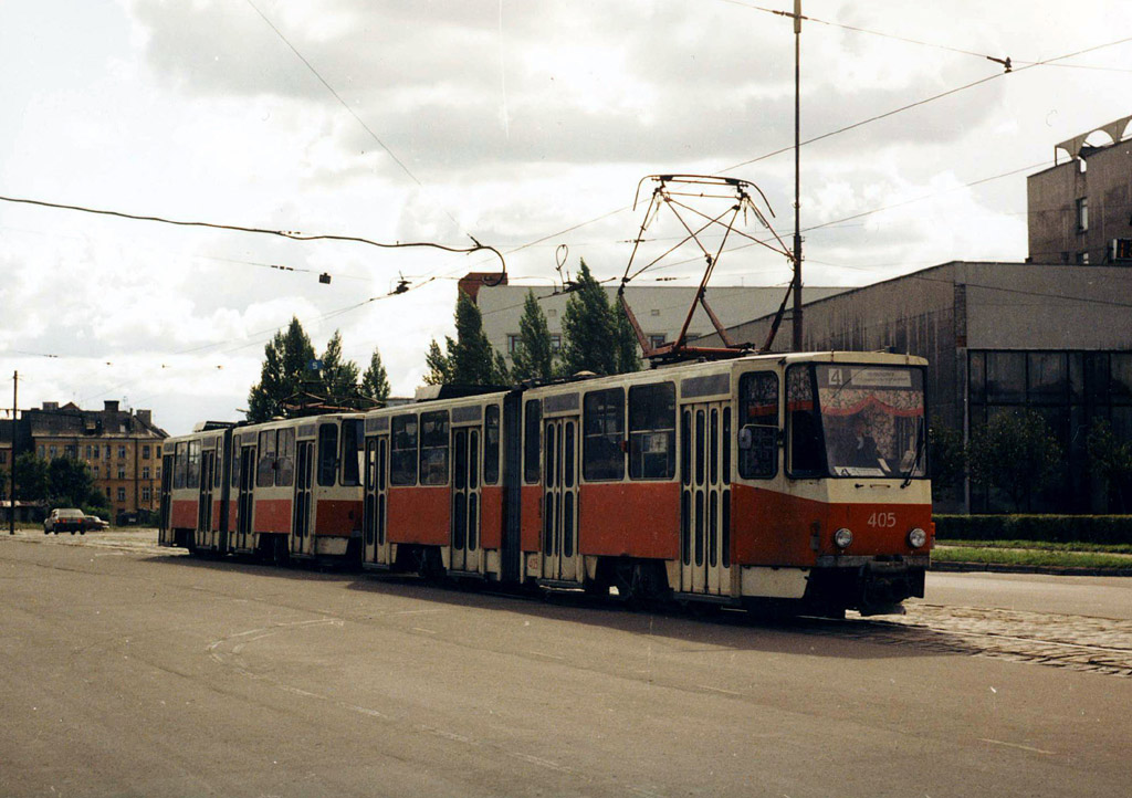 Калининград, Tatra KT4SU № 405; Калининград — Старые фотографии