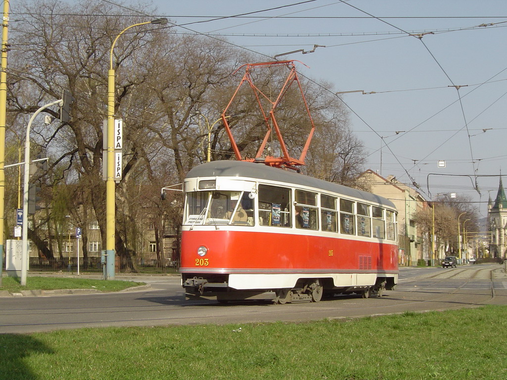 Košice, Tatra T1 nr. 203