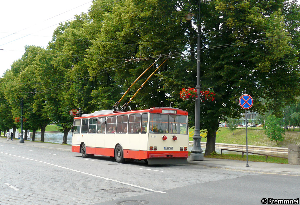 Vilnius, Škoda 14Tr08/6 č. 1124