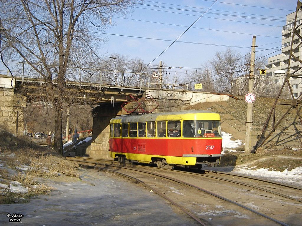 Волгоград, Tatra T3SU (двухдверная) № 2517