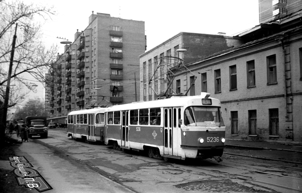 Москва, Tatra T3SU № 5236