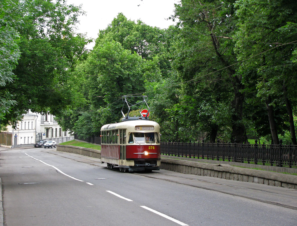 Москва, Tatra T2SU № 378; Москва — Парад к 110-летию трамвая 13 июня 2009