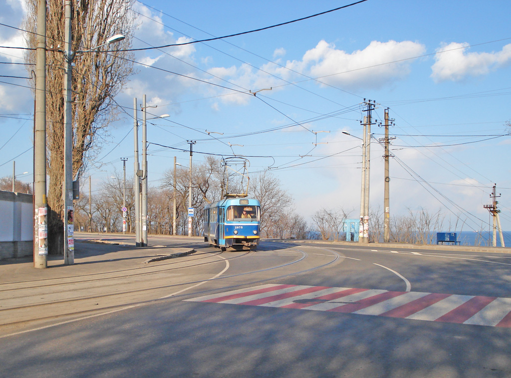 Одесса, Tatra T3R.P № 2975; Одесса — Трамвайные линии; Одесса — Трамвайные линии: Большой Фонтан
