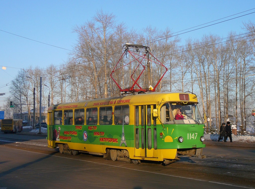Ижевск, Tatra T3SU (двухдверная) № 1147