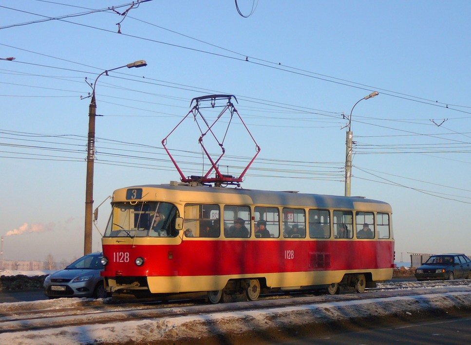 Іжевськ, Tatra T3SU (двухдверная) № 1128