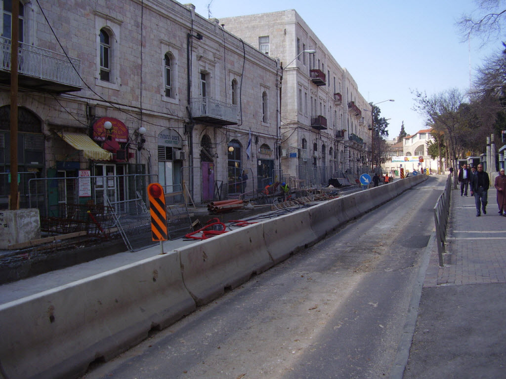 Jerusalem — Construction of the Red Line