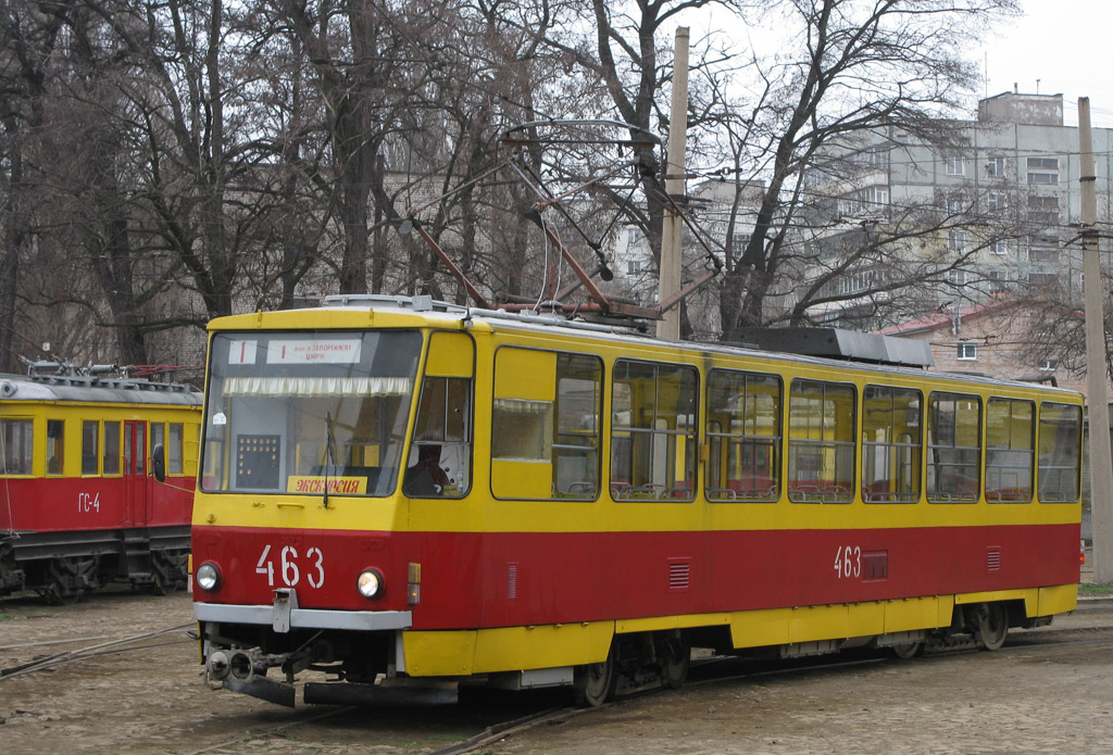 ზაპორიჟია, Tatra-Yug T6B5 № 463; ზაპორიჟია — Fantrip on the Tatra-Yug T6B5 #463 tram (3 Apr 2010)