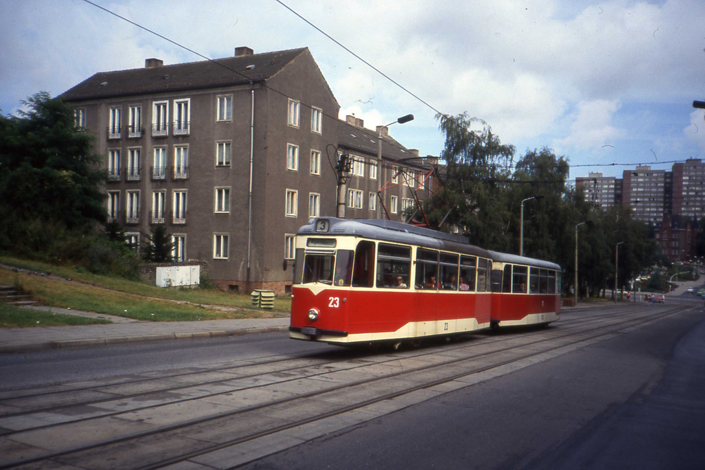 Франкфурт-на-Одере, Gotha T2D (Tatra) № 23; Франкфурт-на-Одере — Старые фотографии