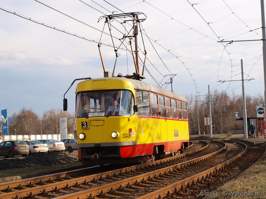 Мост и Литвинов, Tatra T3SUCS № 253