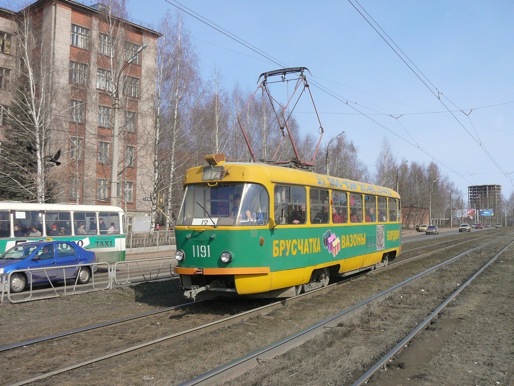 Ижевск, Tatra T3SU № 1191