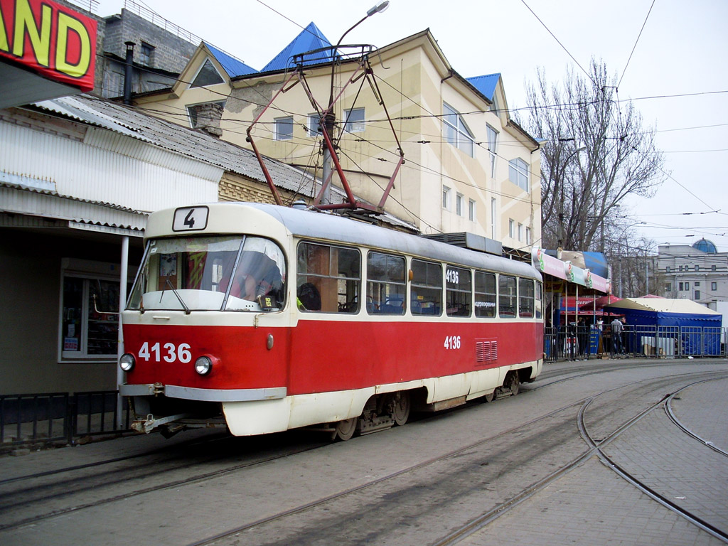 Донецк, Tatra T3R.P № 4136